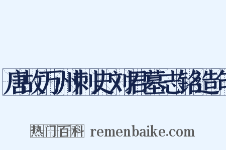 唐故万州刺史刘君墓志铭造句是什么意思的图片